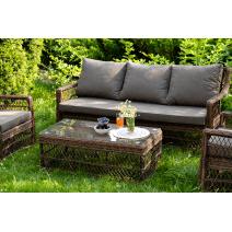  "Гранд Латте" лаунж-зона из искусственного ротанга, цвет коричневый, фото 4 