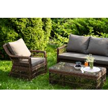  "Гранд Латте" лаунж-зона из искусственного ротанга, цвет коричневый, фото 5 