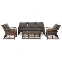  "Гранд Латте" лаунж-зона из искусственного ротанга, цвет коричневый, фото 21 