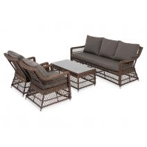  "Гранд Латте" лаунж-зона из искусственного ротанга, цвет коричневый, фото 23 