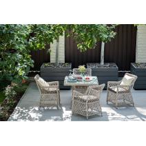  "Айриш" обеденная группа плетеная на 4 персоны, цвет бежевый, фото 4 