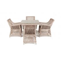  "Айриш" обеденная группа плетеная на 4 персоны, цвет бежевый, фото 13 