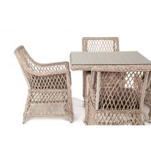  "Айриш" обеденная группа плетеная на 4 персоны, цвет бежевый, фото 14 