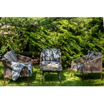  "Канны" лаунж-зона 4-местная из роупа со столом "Верона" (серый гранит), каркас алюминиевый коричневый, роуп коричневый, фото 6 