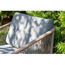  "Канны" лаунж-зона 4-местная из роупа со столом "Верона" (серый гранит), каркас алюминиевый коричневый, роуп коричневый, фото 10 