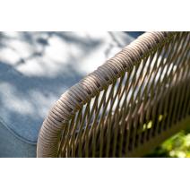  "Канны" лаунж-зона 4-местная из роупа со столом "Верона" (серый гранит), каркас алюминиевый коричневый, роуп коричневый, фото 11 