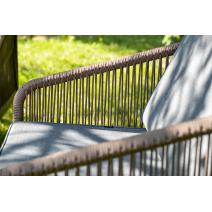  "Канны" лаунж-зона 4-местная из роупа со столом "Верона" (серый гранит), каркас алюминиевый коричневый, роуп коричневый, фото 12 