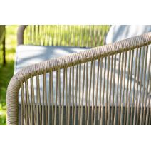  "Канны" лаунж-зона 4-местная из роупа со столом "Верона" (серый гранит), каркас алюминиевый коричневый, роуп коричневый, фото 13 