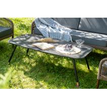  "Канны" лаунж-зона 4-местная из роупа со столом "Верона" (серый гранит), каркас алюминиевый коричневый, роуп коричневый, фото 15 