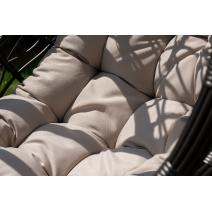  "Венеция" подвесное кресло-кокон из искусственного ротанга, цвет бронзовый с бежевой подушкой, фото 8 