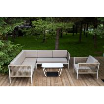  "Касабланка" модульная лаунж-зона из роупа (веревки), каркас из алюминия, фото 1 