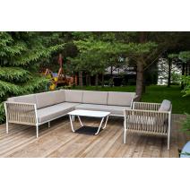  "Касабланка" модульная лаунж-зона из роупа (веревки), каркас из алюминия, фото 5 