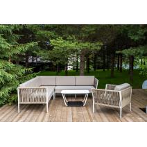  "Касабланка" модульная лаунж-зона из роупа (веревки), каркас из алюминия, фото 6 