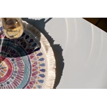  "Верона" лаунж-зона 5-местная плетеная из роупа (веревки), каркас алюминиевый белый, роуп бежевый, фото 24 