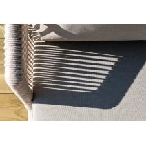  "Верона" лаунж-зона 5-местная плетеная из роупа (веревки), каркас алюминиевый белый, роуп бежевый, фото 33 