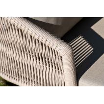  "Верона" лаунж-зона 5-местная плетеная из роупа (веревки), каркас алюминиевый белый, роуп бежевый, фото 36 