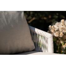  "Верона" лаунж-зона 5-местная плетеная из роупа (веревки), каркас алюминиевый белый, роуп бежевый, фото 38 