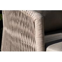  "Верона" лаунж-зона 5-местная плетеная из роупа (веревки), каркас алюминиевый белый, роуп бежевый, фото 40 