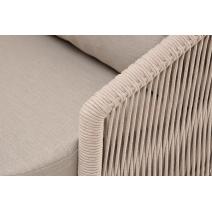  "Верона" лаунж-зона 5-местная плетеная из роупа (веревки), каркас алюминиевый белый, роуп бежевый, фото 77 