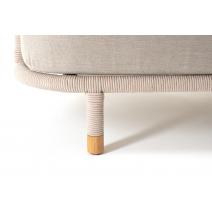  "Верона" лаунж-зона 5-местная плетеная из роупа (веревки), каркас алюминиевый белый, роуп бежевый, фото 90 