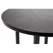  "Кипр" интерьерный стол из HPL круглый Ø30 H40, цвет "серый гранит", фото 2 
