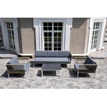  "Касабланка" лаунж-зона плетеная из роупа 5-местная, цвет серый, фото 2 