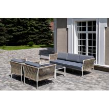  "Касабланка" лаунж-зона плетеная из роупа 5-местная, цвет серый, фото 5 