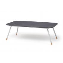  "Верона" журнальный стол из HPL 120х65, H40, каркас светло-серый (RAL 7035) муар, цвет столешницы "серый гранит", фото 3 