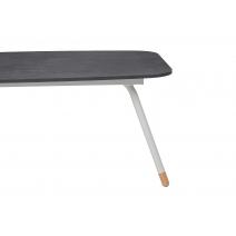  "Верона" журнальный стол из HPL 120х65, H40, каркас светло-серый (RAL 7035) муар, цвет столешницы "серый гранит", фото 4 