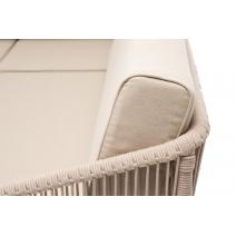  "Канны" модульная угловая лаунж-зона из роупа (веревки) со столом "Диего" (молочный), цвет бежевый, фото 5 