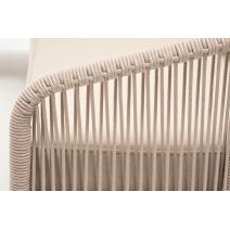  "Канны" модульная угловая лаунж-зона из роупа (веревки) со столом "Диего" (молочный), цвет бежевый, фото 6 