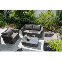  "Капучино Сингл" лаунж-зона из искусственного ротанга, цвет графит, фото 1 