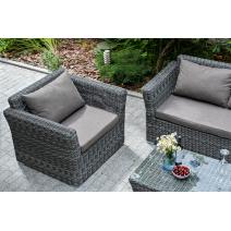  "Капучино Сингл" лаунж-зона из искусственного ротанга, цвет графит, фото 3 