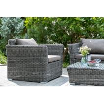  "Капучино Сингл" лаунж-зона из искусственного ротанга, цвет графит, фото 4 