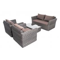  "Капучино Сингл" лаунж-зона из искусственного ротанга, цвет графит, фото 15 