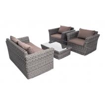  "Капучино Сингл" лаунж-зона из искусственного ротанга, цвет графит, фото 16 