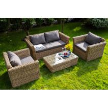  "Капучино Сингл" лаунж-зона из искусственного ротанга (гиацинт), цвет соломенный, фото 10 