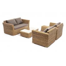  "Капучино Сингл" лаунж-зона из искусственного ротанга (гиацинт), цвет соломенный, фото 15 