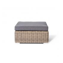  "Лунго" плетеная оттоманка с подушкой, цвет соломенный, фото 2 