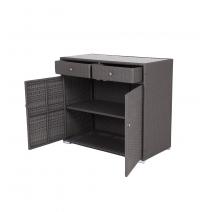  "Мальта" тумба плетеная из искусственного ротанга, цвет графит, фото 3 