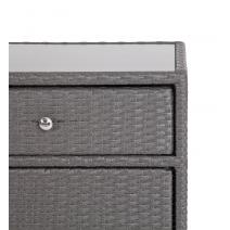  "Мальта" тумба плетеная из искусственного ротанга, цвет графит, фото 5 