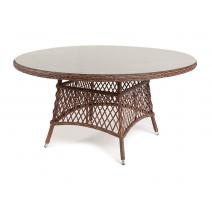  "Эспрессо" плетеный круглый стол, диаметр 150 см, цвет коричневый, фото 1 