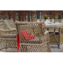  "Айриш" обеденная группа плетеная на 4 персоны, цвет соломенный, фото 5 