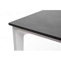  "Малага" обеденный стол из HPL 90х90см, цвет "серый гранит", каркас белый, фото 4 