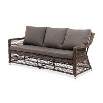  "Гранд Латте" диван трехместный из искусственного ротанга, цвет коричневый, фото 1 