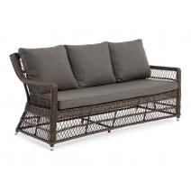  "Гранд Латте" диван трехместный из искусственного ротанга, цвет коричневый, фото 3 