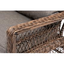  "Гранд Латте" диван трехместный из искусственного ротанга, цвет коричневый, фото 4 