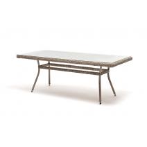  "Латте" плетеный стол из искусственного ротанга 200х90см, цвет бежевый, фото 1 