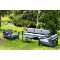  "Гранада" лаунж-зона из алюминия со столиком из HPL, фото 1 