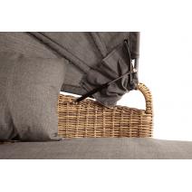  "Стильяно" плетеная кровать круглая, цвет соломенный, фото 7 